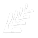 4cm 5cm 6cm 8cm Leather Tool Wallet Acrylic Corner Pattern Board Leather Trim Mould C