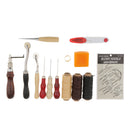 13 Pieces Leather Craft Basic Hand Tools Stitching Sewing Saddle Kit Awl Thimble Groover