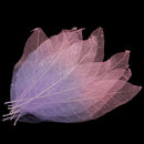 Decorative Skeleton Leaves Scrapbooking Embellishment Cardmaking Bookmark Supplies Pack Of 50PCS Purple+Pink
