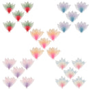 Decorative Skeleton Leaves Scrapbooking Embellishment Cardmaking Bookmark Supplies Pack Of 50PCS Purple+Pink