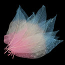Decorative Skeleton Leaves Scrapbooking Embellishment Cardmaking Bookmark Supplies Pack Of 50PCS Pink+Beige+Blue