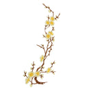 Plum Blossom Style Flower Embroidery Lace Applique for Lingerie Dresses Dolls Sewing Crafts Clothes DIY Yellow