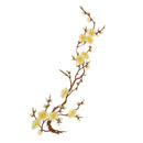 Plum Blossom Style Flower Embroidery Lace Applique for Lingerie Dresses Dolls Sewing Crafts Clothes DIY Yellow