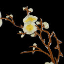 Plum Blossom Style Flower Embroidery Lace Applique for Lingerie Dresses Dolls Sewing Crafts Clothes DIY Yellow