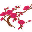 Plum Blossom Style Flower Embroidery Lace Applique for Lingerie Dresses Dolls Sewing Crafts Clothes DIY Rose Red