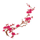Plum Blossom Style Flower Embroidery Lace Applique for Lingerie Dresses Dolls Sewing Crafts Clothes DIY Rose Red