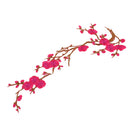Plum Blossom Style Flower Embroidery Lace Applique for Lingerie Dresses Dolls Sewing Crafts Clothes DIY Rose Red