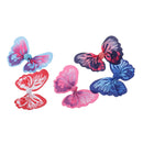 10 Pieces Butterfly Ribbons Bow Applique Embellishment for DIY Crafts Sewing on Dress Clothes