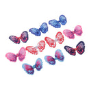 10 Pieces Butterfly Ribbons Bow Applique Embellishment for DIY Crafts Sewing on Dress Clothes