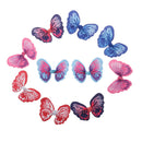10 Pieces Butterfly Ribbons Bow Applique Embellishment for DIY Crafts Sewing on Dress Clothes