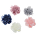 50 Pieces Handmade Decorative Polygonal Wedding Flowers for Headbands Hair Clips