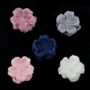 50 Pieces Handmade Decorative Polygonal Wedding Flowers for Headbands Hair Clips