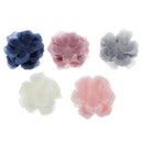 50 Pieces Handmade Decorative Polygonal Wedding Flowers for Headbands Hair Clips