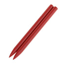 Stainless Steel Paracord Needle With Screw Thread Shaft Tip Stitching Weaving Needle Pack of 2PCS Red