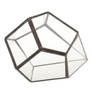 Geometric Shape Glass Flower Pot Terrarium Box Moss Succulent Plant Display Case Holder