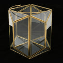 Glass Geometric Terrarium Display Box Succulent Air plant Tea Light Holder