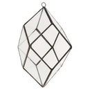 Rhombus Shape Hanging Glass Geometric Terrarium Box Succulent Air plant Case