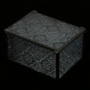 Vintage Cube Shape Clear Glass Terrarium Box Jewelry Box Tabletop Succulent Plant Fern Moss Display Vase