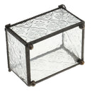 Vintage Cube Shape Clear Glass Terrarium Box Jewelry Box Tabletop Succulent Plant Fern Moss Display Vase