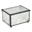 Vintage Cube Shape Clear Glass Terrarium Box Jewelry Box Tabletop Succulent Plant Fern Moss Display Vase