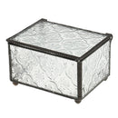 Vintage Cube Shape Clear Glass Terrarium Box Jewelry Box Tabletop Succulent Plant Fern Moss Display Vase