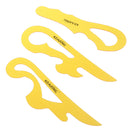 Set of 6 Drawing Curves Drafting Template Stencil Scales Sewing Tailor Craft
