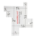 1 Piece 2" Mini Measuring Gauge Imperial Scale for Sewing Quilting Measurement