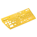 1 Piece Multifunction Plastic Markings Technical Drawing Template Stencil 1:50000 Plotting Scale