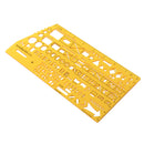 1 Piece Multifunction Plastic Markings Technical Drawing Template Stencil 1:50000 Plotting Scale