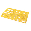 1 Piece Multifunction Plastic Markings Technical Drawing Template Stencil 1:50000 Plotting Scale