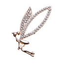 5 Pieces 3D Alloy Flat Back Rhinestone Cabochon Angle for DIY Phone Decoration