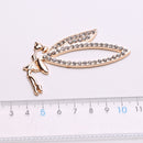 5 Pieces 3D Alloy Flat Back Rhinestone Cabochon Angle for DIY Phone Decoration