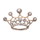 5 Pieces 3D Alloy Flat Back Rhinestone Cabochon Crown for DIY Phone Decoration