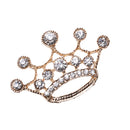 5 Pieces 3D Alloy Flat Back Rhinestone Cabochon Crown for DIY Phone Decoration