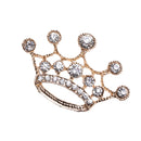 5 Pieces 3D Alloy Flat Back Rhinestone Cabochon Crown for DIY Phone Decoration