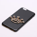 5 Pieces 3D Alloy Flat Back Rhinestone Cabochon Crown for DIY Phone Decoration