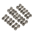 20 Pieces Retro Tibetan Silver Pestle Cross Pendant Spacer Beads DIY Accessories