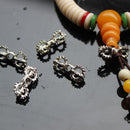 20 Pieces Retro Tibetan Silver Pestle Cross Pendant Spacer Beads DIY Accessories