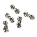 20 Pieces Retro Tibetan Silver Pestle Cross Pendant Spacer Beads DIY Accessories