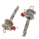 10 Pieces Charms Pendants Cross Knot Tibetan Silver Jewelry Making DIY Bracelet