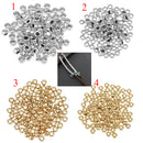 100 Pieces Tibetan Silver Spacer Beads fit Charm Bracelet Jewelry Making Accessories