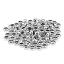 100 Pieces Vintage Tibetan Silver Spacers and Stopper Beads for Snake Chain Charm Bracelets 6mm