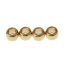 100 Pieces DIY Brass Loose Beads Small Spacer Beads for Buddha Beads String 6mm