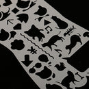 Metal Hollow Bookmark Drawing Ruler Hand Account Notebook Graffiti Accessories