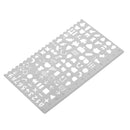 Decorative Life Symbol Graphics Painting Stencils Ruler for Scrapbooking Card DIY Crafts