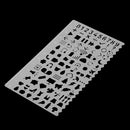 Decorative Life Symbol Graphics Painting Stencils Ruler for Scrapbooking Card DIY Crafts