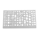 Decorative Life Symbol Graphics Painting Stencils Ruler for Scrapbooking Card DIY Crafts