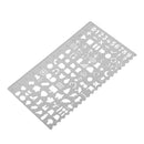 Decorative Life Symbol Graphics Painting Stencils Ruler for Scrapbooking Card DIY Crafts