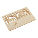 Lovely Creative Playground Cat Theme DIY Wooden Postcard Greeting Memorial Birthday Gratitude Card