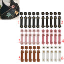 Women Girls Handbag Replacement Cellphone Case Making Plum Flower Buckles Sewing Craft Project DIY 5 Sets Black